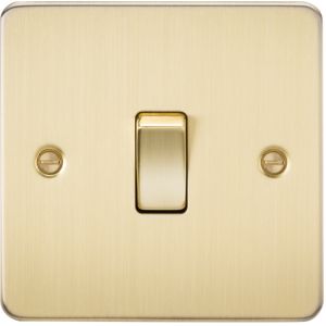 Knightsbridge Flat Plate Brushed Brass