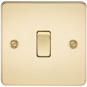 Knightsbridge Flat Plate Polished Brass