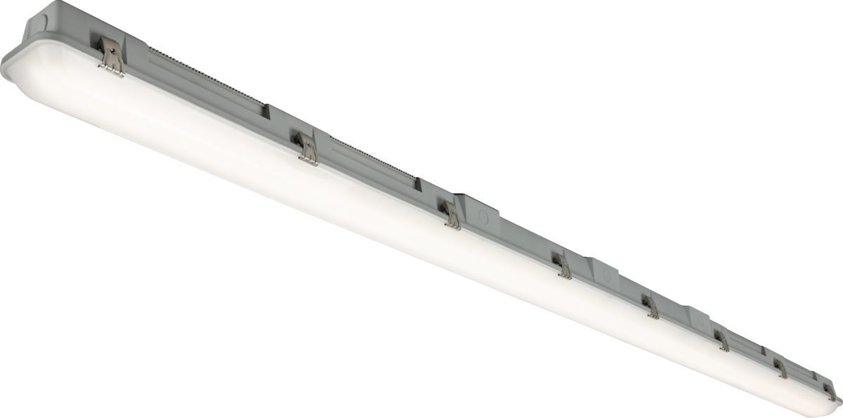Knightsbridge | HEXMCF6 | HELIX MAX LED Non-Corrosive Fitting with Corridor Sensor | 6ft | IP66 | IK10 | Quad Wattage Tri-CCT 1 Knightsbridge HEXMCF6 LED Non-Corrosive Fitting