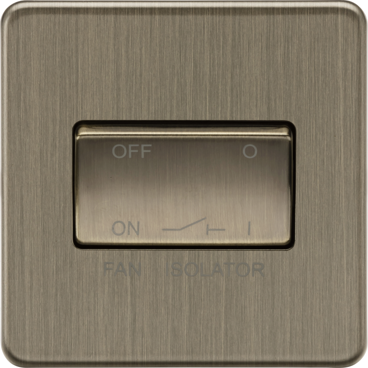 Knightsbridge | SF1100AB | 10A 3 pole Fan Isolator Switch | Antique Brass 1 Knightsbridge SF1100AB Fan Isolator