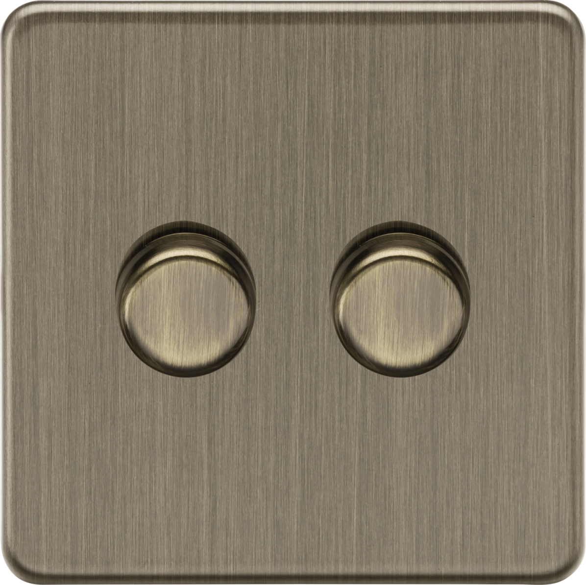 Knightsbridge | SF2192AB | 2G 2-way 10-200W (5-150W LED) Intelligent dimmer | Antique Brass 1 Knightsbridge SF2192AB 2G Dimmer