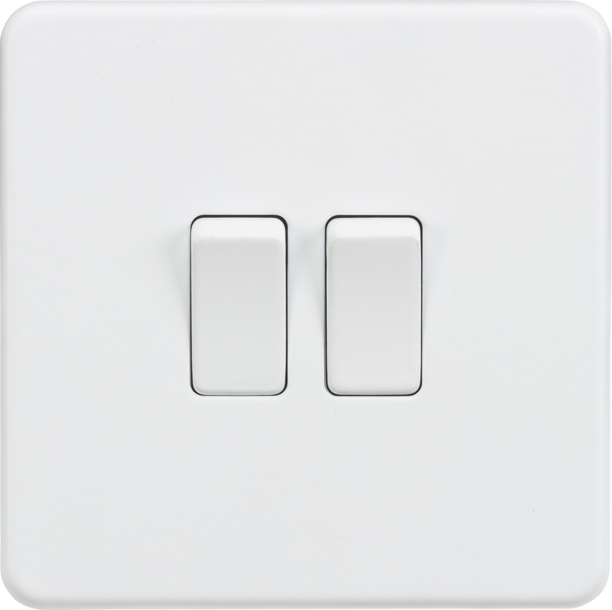 Knightsbridge | SF3000MW | 10AX 2G 2 - way Switch | Matt White 1 Knightsbridge SF3000MW 10AX Switch