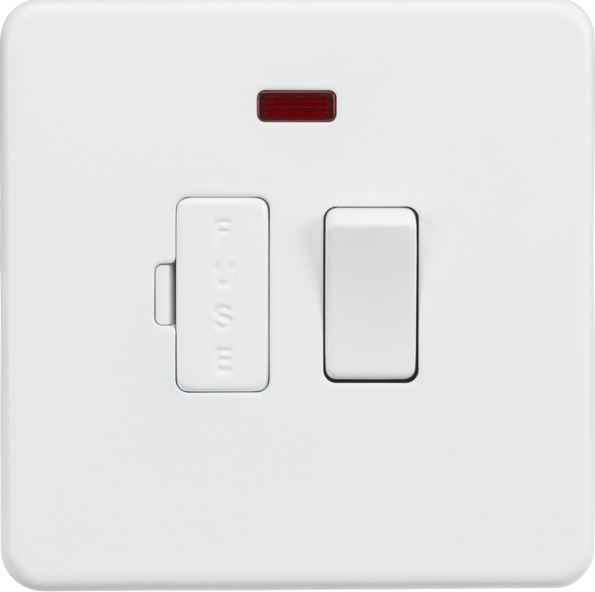 Knightsbridge | SF6300NMW | 13A Switched Fused Spur Unit with Neon | Matt White 1 Knightsbridge SF6300NMW Fused Spur