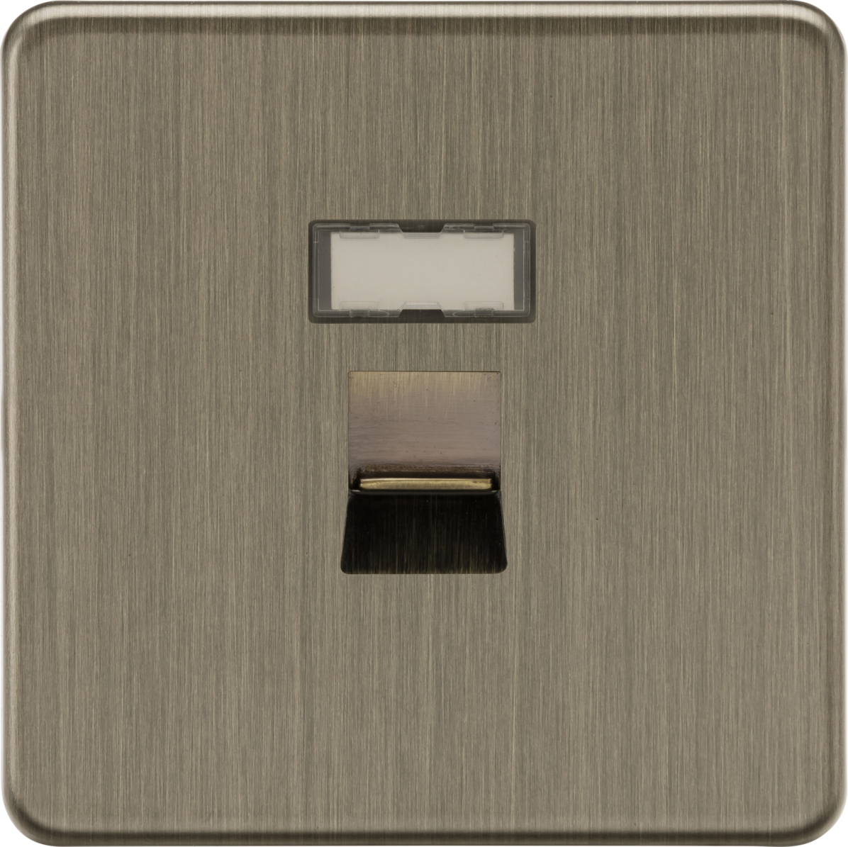 Knightsbridge | SFC6AB | UTP CAT6a RJ45 Network Outlet | Antique Brass 1 Knightsbridge SFC6AB CAT6a Outlet