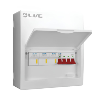 Live Electrical LSFS100 100A 3-Phase Metal Switch Fuse Box