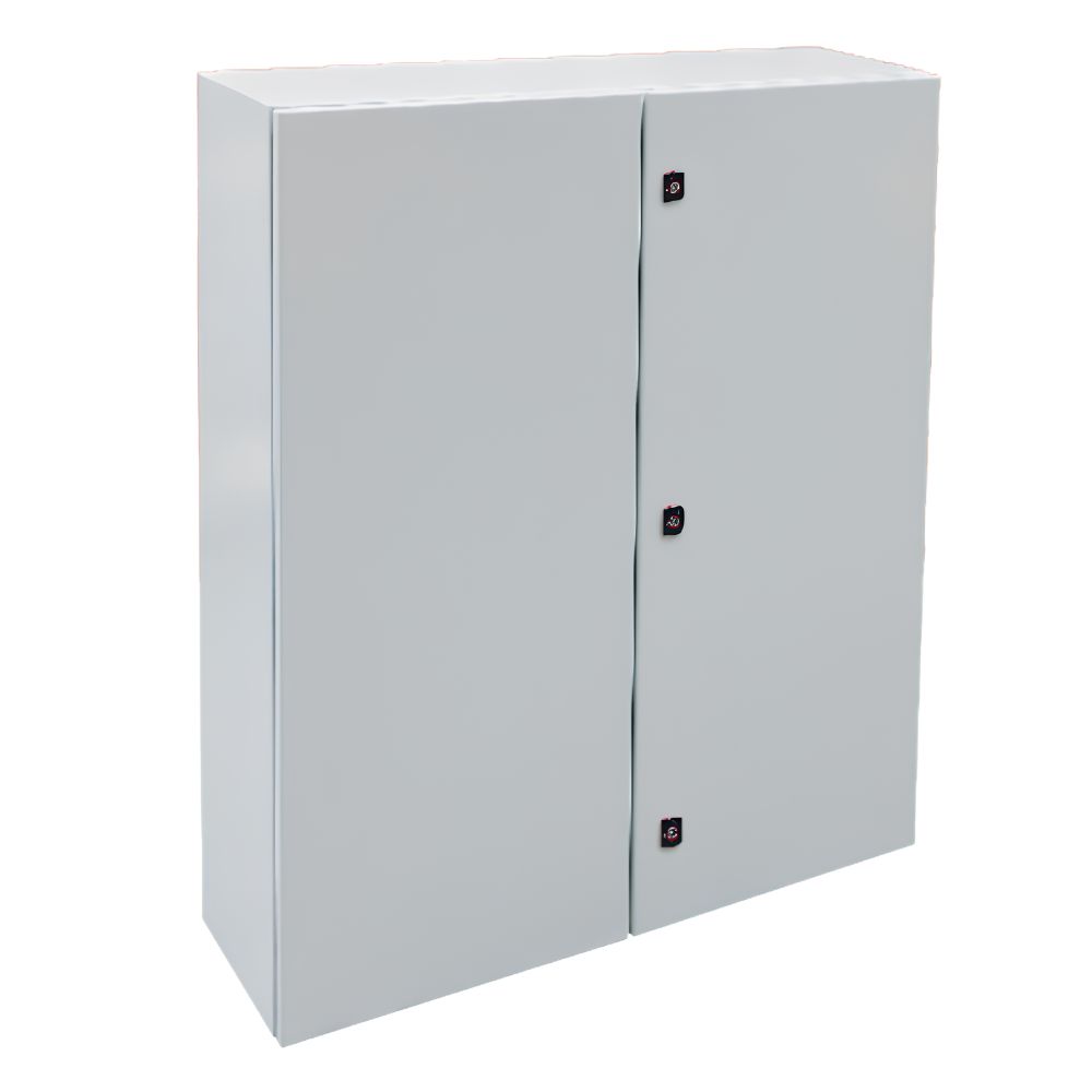 Niglon | MS10010025 | Double Door Mild Steel Enclosure | IP55 | 1000mm x 1000mm x 250mm 1 Niglon MS10010025 Double Door Mild Steel Enclosure IP55