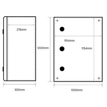 Niglon MS12010030 Painted Mild Steel Enclosure IP66