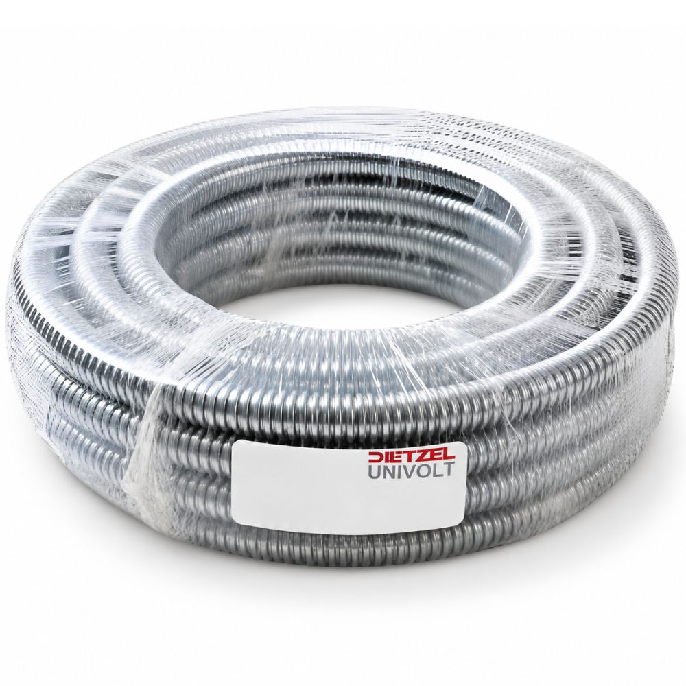 Univolt | HX-UNB20/50 | FlexX Steel Flexible Metallic Conduit | Bare | 20mm | 50m Coil 1 Univolt HX-UNB20/50 Flexible Metallic Conduit