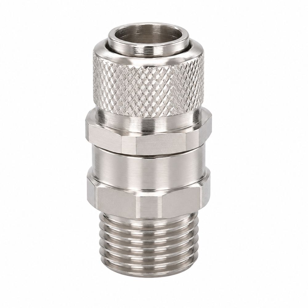 Univolt | HX-RG-UNF20 | FlexX Steel Fixed Gland | Nickel Plated Brass | 20mm | Pack of 10 1 Univolt HX-RG-UNF20 Fixed Gland
