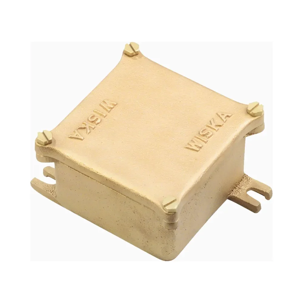 Wiska 693 IP56 Brass Junction Box - 142x112x77mm 1 Wiska 693 IP56 Brass Junction Box - 142x112x77mm