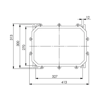 Wiska 697 IP56 Brass Junction Box - 413x313x175 mm 2