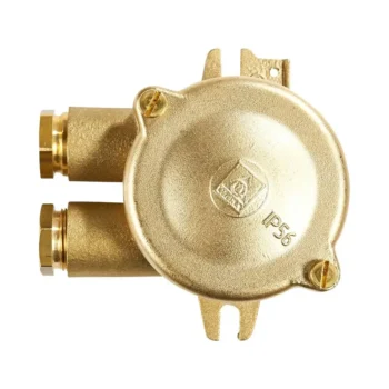 Wiska 1150-2xW10A IP56 HNA Brass Junction Box - 8-10.5mm
