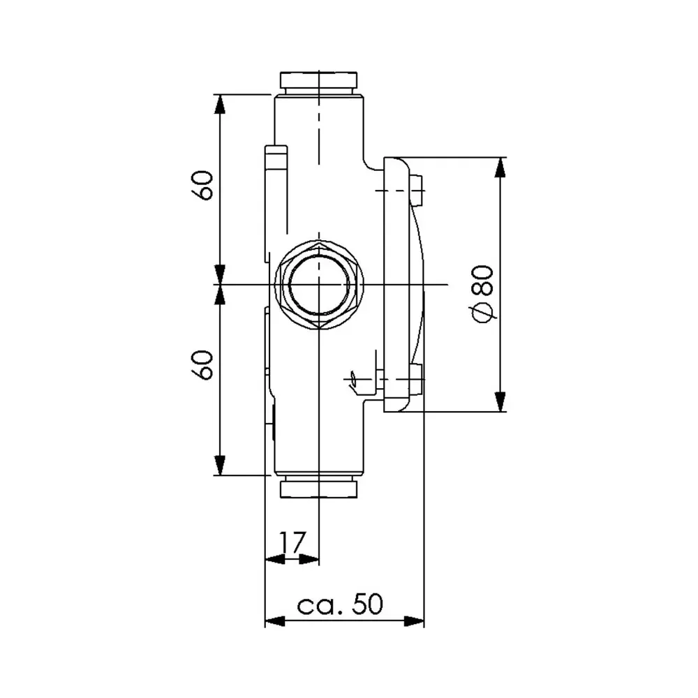 Wiska 1153-4xZ10 IP56 HNA Brass Junction Box - 8-10.5mm 3 Wiska 1153-4xZ10 IP56 HNA Brass Junction Box - 8-10.5mm 3