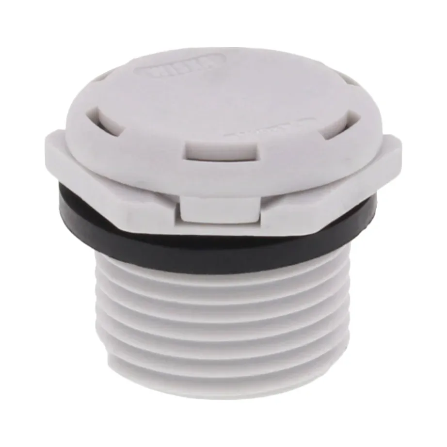 Wiska VentPLUG EVPS-L 20 Polyamide Pressure Compensation Unit - Grey 1 Wiska VentPLUG EVPS-L 20 Polyamide Pressure Compensation Unit - Grey