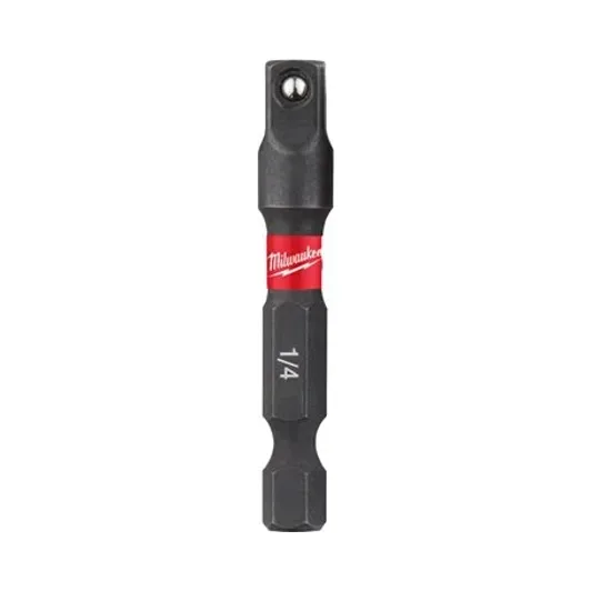 Milwaukee Shockwave Impact Duty Socket Adaptor 1/4" Hex - 1/4" Square 50 mm - 1 Pcs 1 Milwaukee Shockwave Impact Duty Socket Adaptor 1/4" Hex - 1/4" Square 50 mm - 1 Pcs