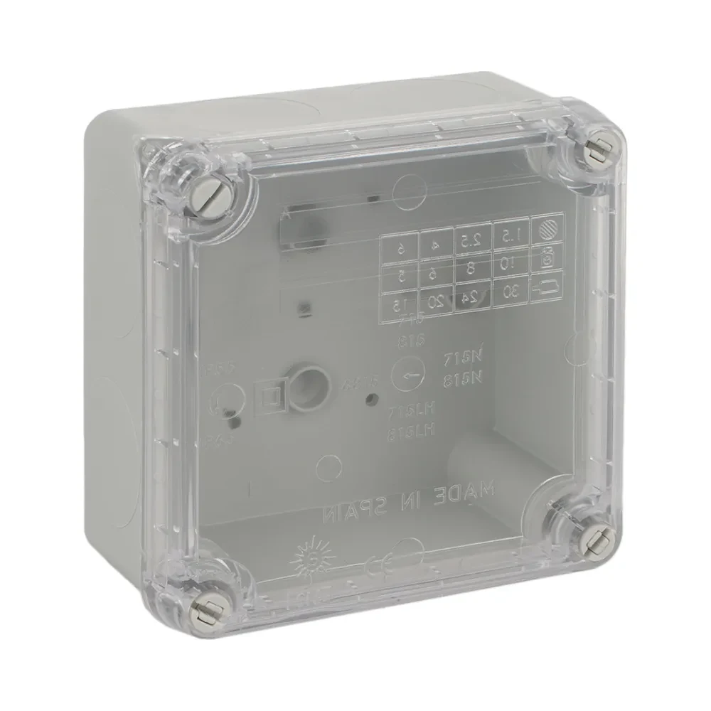 Wiska CLWIB1 IP65 Clear Lid Junction Box 110 x 110 x 60mm 1 Wiska CLWIB1 IP65 Clear Lid Junction Box 110 x 110 x 60mm