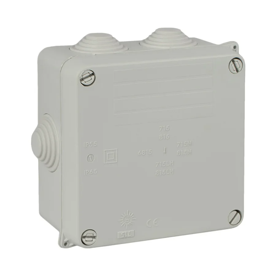 Wiska WIB 110 Smooth Walls IP65 Junction Box With M25 Entries 110 x 110 x 60mm 1 Wiska WIB 110 Smooth Walls IP65 Junction Box With M25 Entries 110 x 110 x 60mm