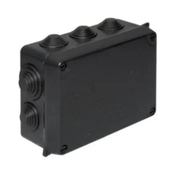 Wiska WIB 1/ E IP54 Black Box With M25 Entries 110 x 110 x 60mm