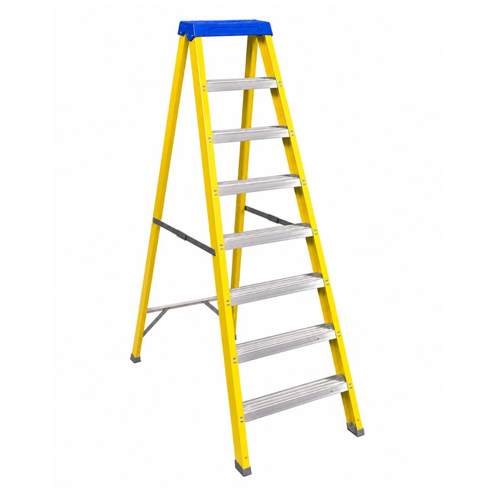 8 Tread Non-Conductive Electrician's Ladder 1 8 Tread Non-Conductive Electrician's Ladder