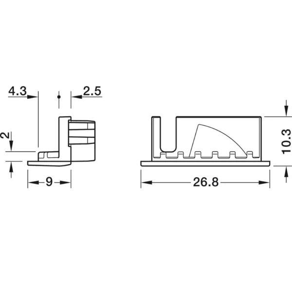 Hafele 833.95.731 Loox5 1107 LED Profile | 3000mm