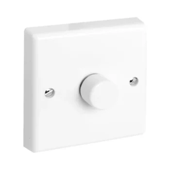 Aurora 1 Gang 2 Way Rotary Dimmer 250VA