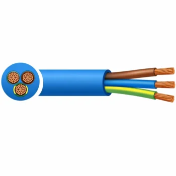 Approved UK Cable Suppliers 3183AB/1.5/100 3 Core 1.5mm | 3183AG | Arctic Grade | Flexible PVC Cable | Blue | 100m