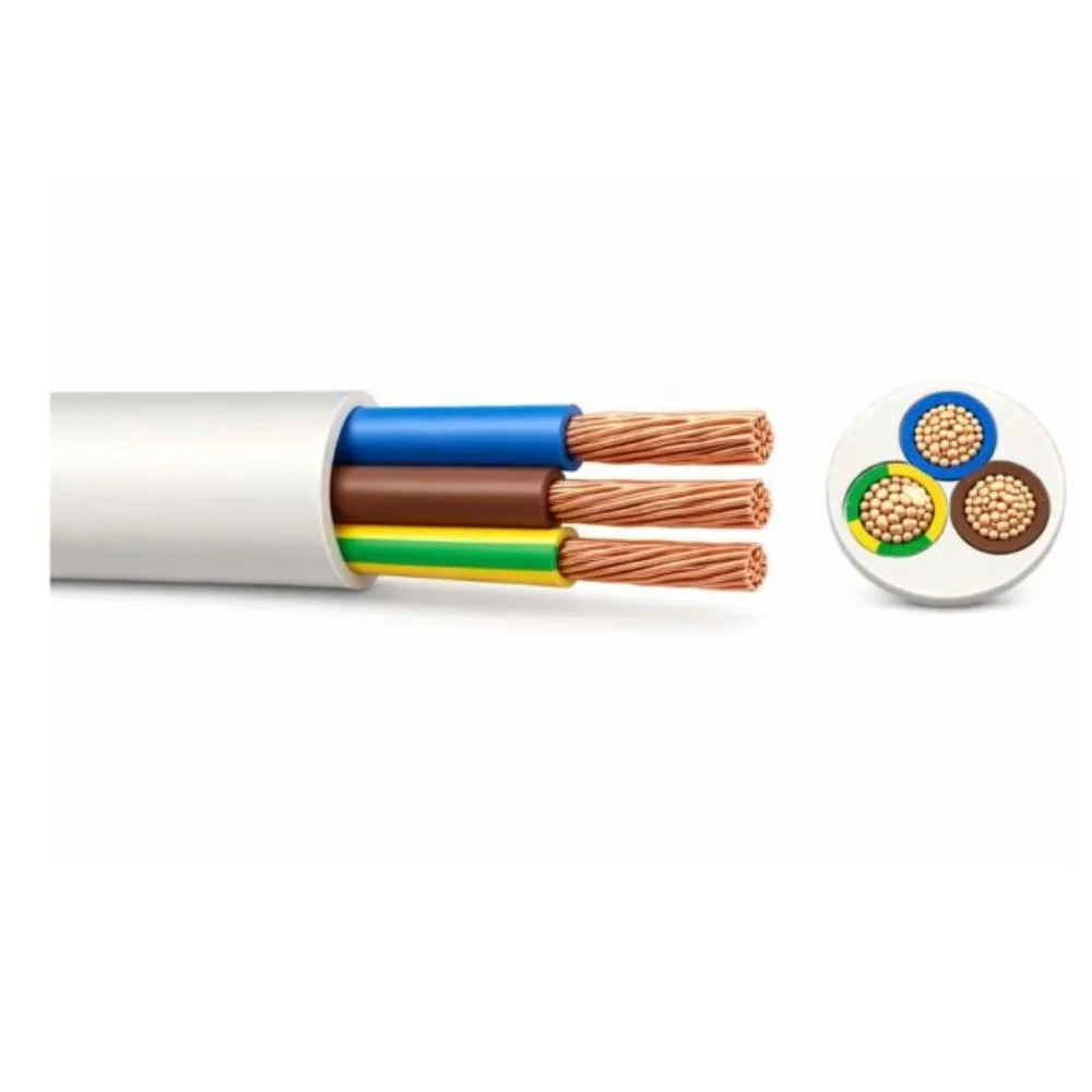 3 Core 1mm | 3183Y | Round PVC Flexible Cable | White | 50m 1 Approved UK Cable Suppliers 3183Y1.0/50 3 Core 1mm | 3183Y | Round PVC Flexible Cable | White | 50m