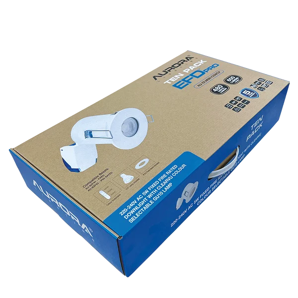 Aurora | AU-DLM981CSWCP | EFD PRO | IP20 | 3000/4000/6500K | Fixed GU10 Downlight Contractor 10 Pack 2 Aurora | AU-DLM981CSWCP | EFD PRO | IP20 | 3000/4000/6500K | Fixed GU10 Downlight Contractor 10 Pack
