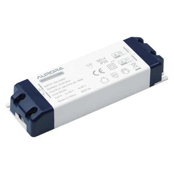 Aurora | AU-LEDDIP2060 | Constant Voltage Dimmable LED Driver | 24V | 60W 1 Aurora AU-LEDDIP2060 Dimmable 60W 24V LED Driver