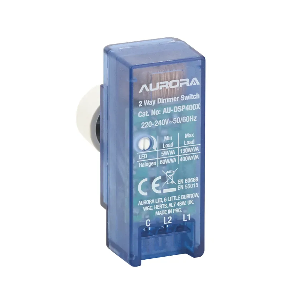 Aurora | EN-DSP400X | 1 Gang 2 Way ZERO CROSS Rotary Dimmer Module | 60W-400W 2 Aurora EN-DSP400X Dimmer Module 2