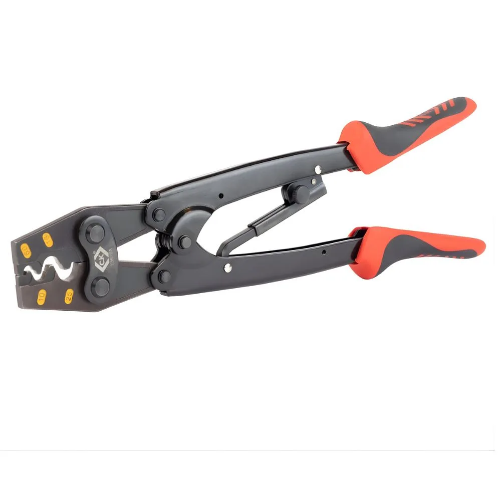 C.K Tools | T3676A | Bell Mouth Crimper | 6–25mm | 2K Ratchet Crimping Plier Non Insulated 4 C.K Tools | T3676A | Bell Mouth Crimper | 6–25mm | 2K Ratchet Crimping Plier Non Insulated
