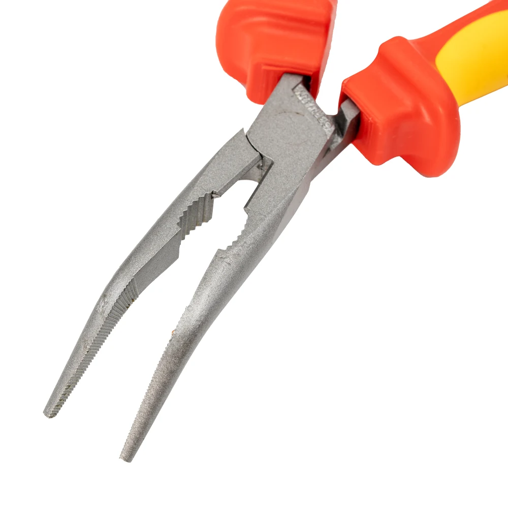 C.K Tools | T39070A 200 | RedLine VDE | Bent Snipe Nose Pliers 200mm 2 C.K Tools | T39070A 200 | RedLine VDE | Bent Snipe Nose Pliers 200mm