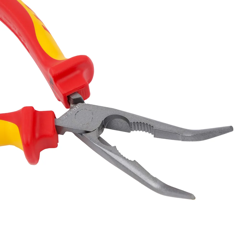 C.K Tools | T39070A 200 | RedLine VDE | Bent Snipe Nose Pliers 200mm 3 C.K Tools | T39070A 200 | RedLine VDE | Bent Snipe Nose Pliers 200mm