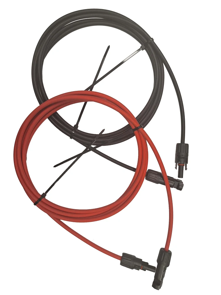 Deligo | DSCB43 | 2 x 4mm MC4 Terminated Solar Cable | 3m 1 Deligo DSCB43 4mm MC4 Solar Cable