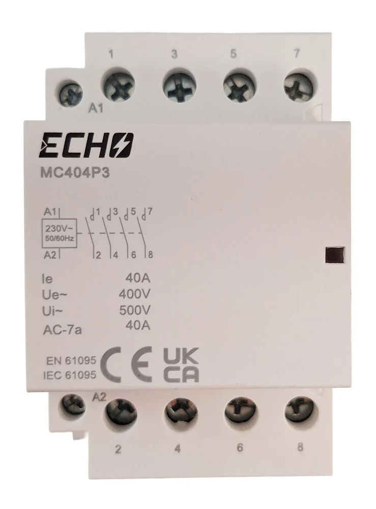 Deligo | MC404P3 | 4NO 63A AC1 230V AC | Modular Contactor 1 Deligo MC404P3 4NO 63A 230V AC Modular Contactor