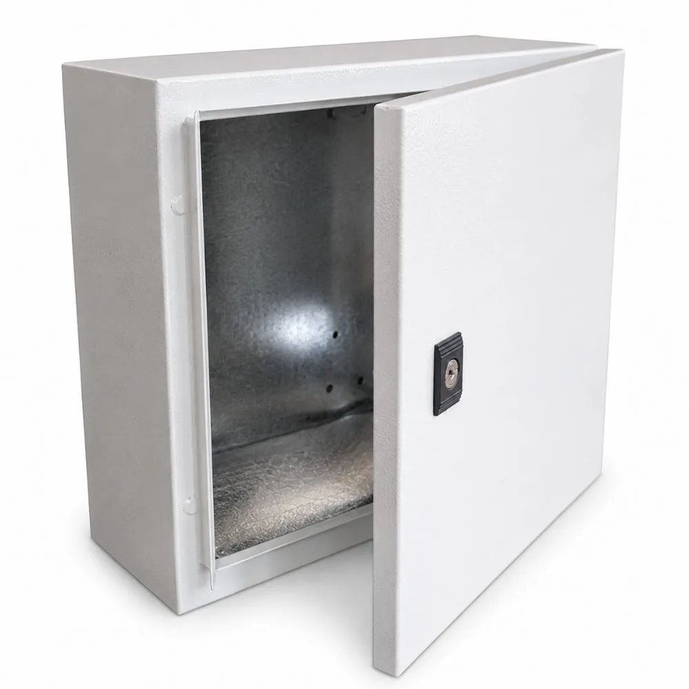 Deligo SBE303015 | Epoxy Coated Steel Enclosure | IP65 | 300 x 300 x 150mm 1 Deligo SBE303015 epoxy coated steel enclosure