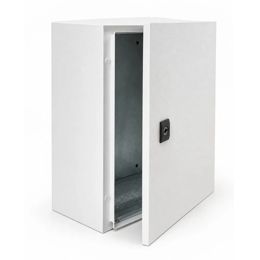 Deligo | SBE403020 | Epoxy Coated Steel Enclosure | IP65 | 400 x 300 x 200mm 1 Deligo | SBE403020 | Epoxy Coated Steel Enclosure | IP65 | 400 x 300 x 200mm