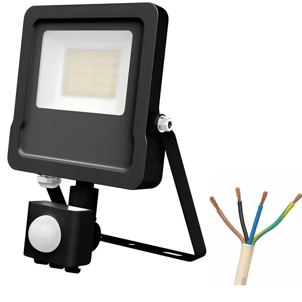 Dunham II DU2B-30TP CCT 30W PIR Floodlight 4 Core Flex - Black 1 Diamond LED Lighting Dunham II DU2B-30TP CCT 30W PIR Floodlight 4 Core Flex - Black