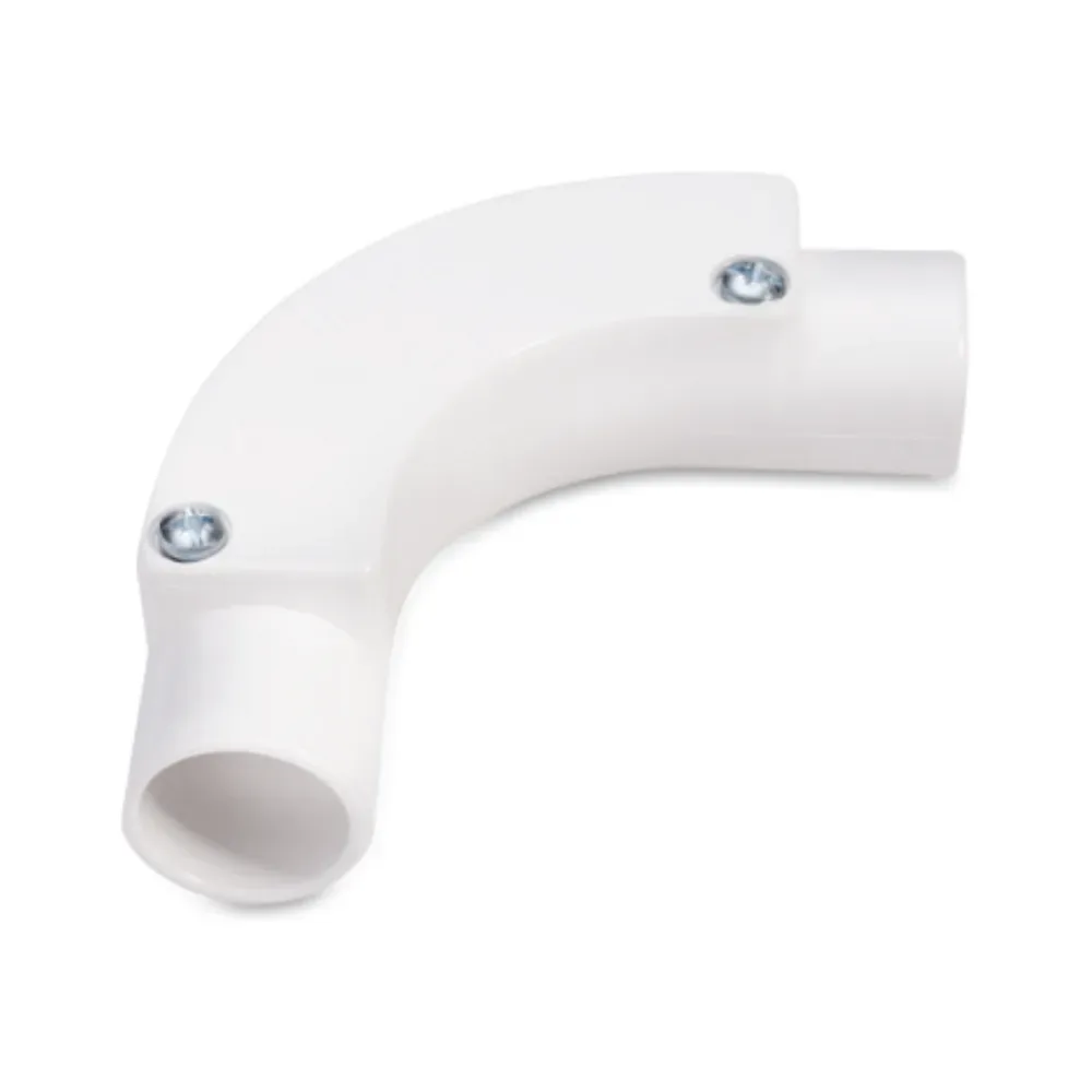 Univolt IB 20 WH | 20mm Inspection Bend (90°) | PVC-U | White 1 univolt ib20wh 20mm white inspection bend