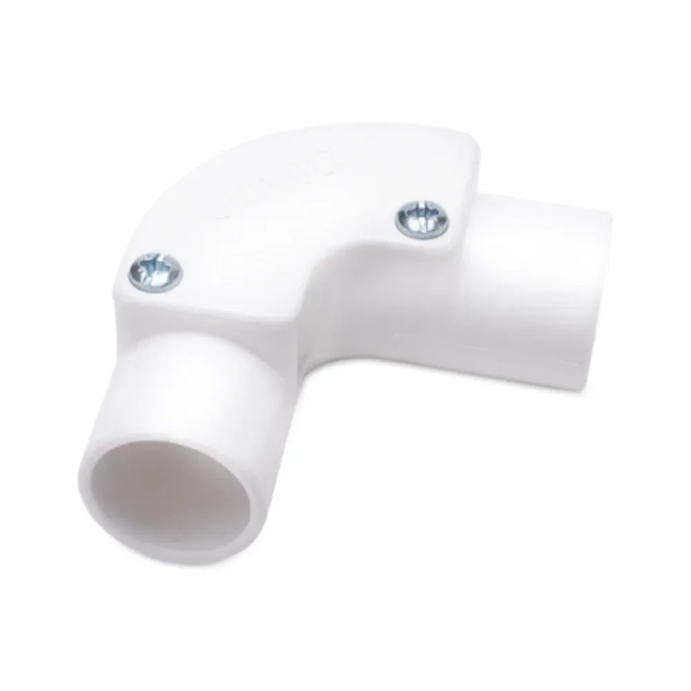 Univolt IE25WH White PVC Inspection Elbow 1 Univolt IE25WH White PVC Inspection Elbow