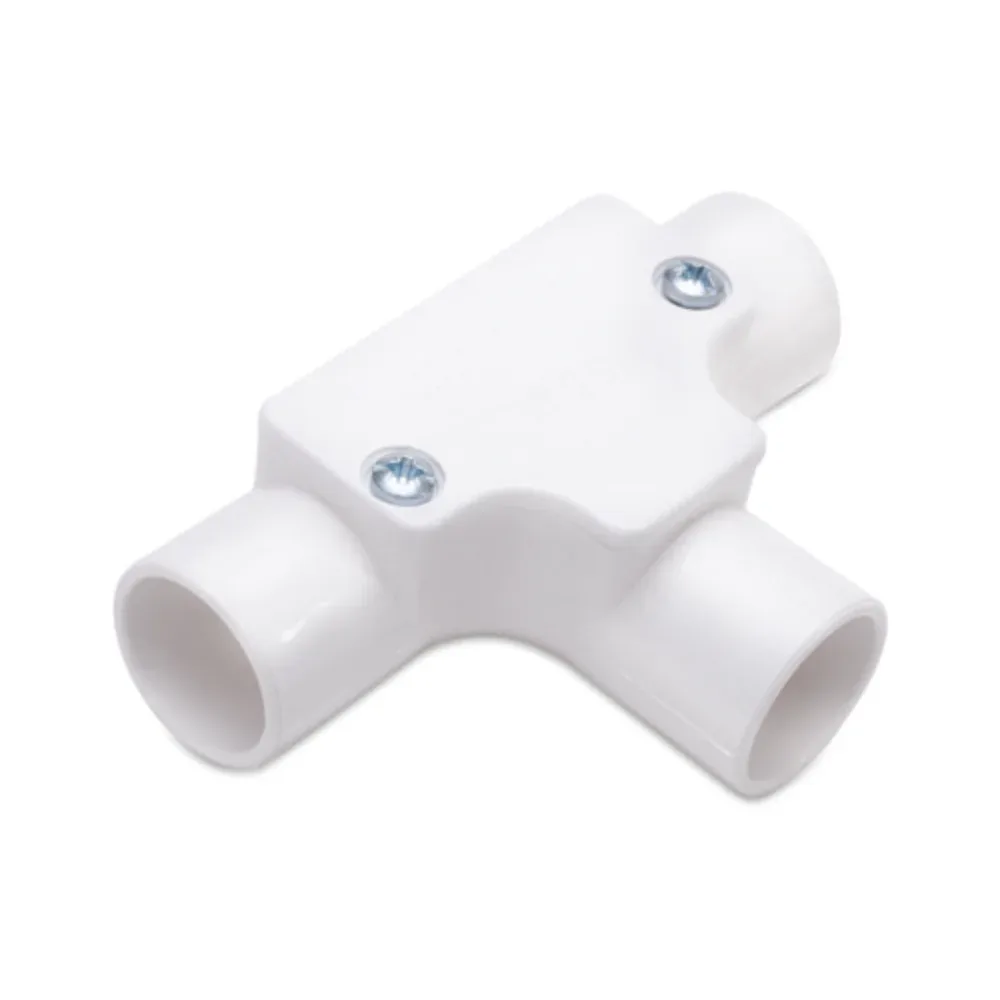 Univolt IT20WH White PVC Inspection Tee 1 Univolt IT20WH White PVC Inspection Tee