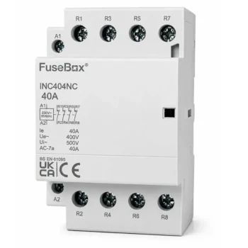 FuseBox INC404NC 40A 4 Pole Normally Closed Contactor 230V