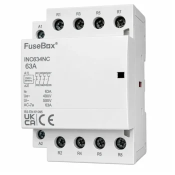 FuseBox INC634NC 63A 4 Pole Normally Closed Contactor 230V