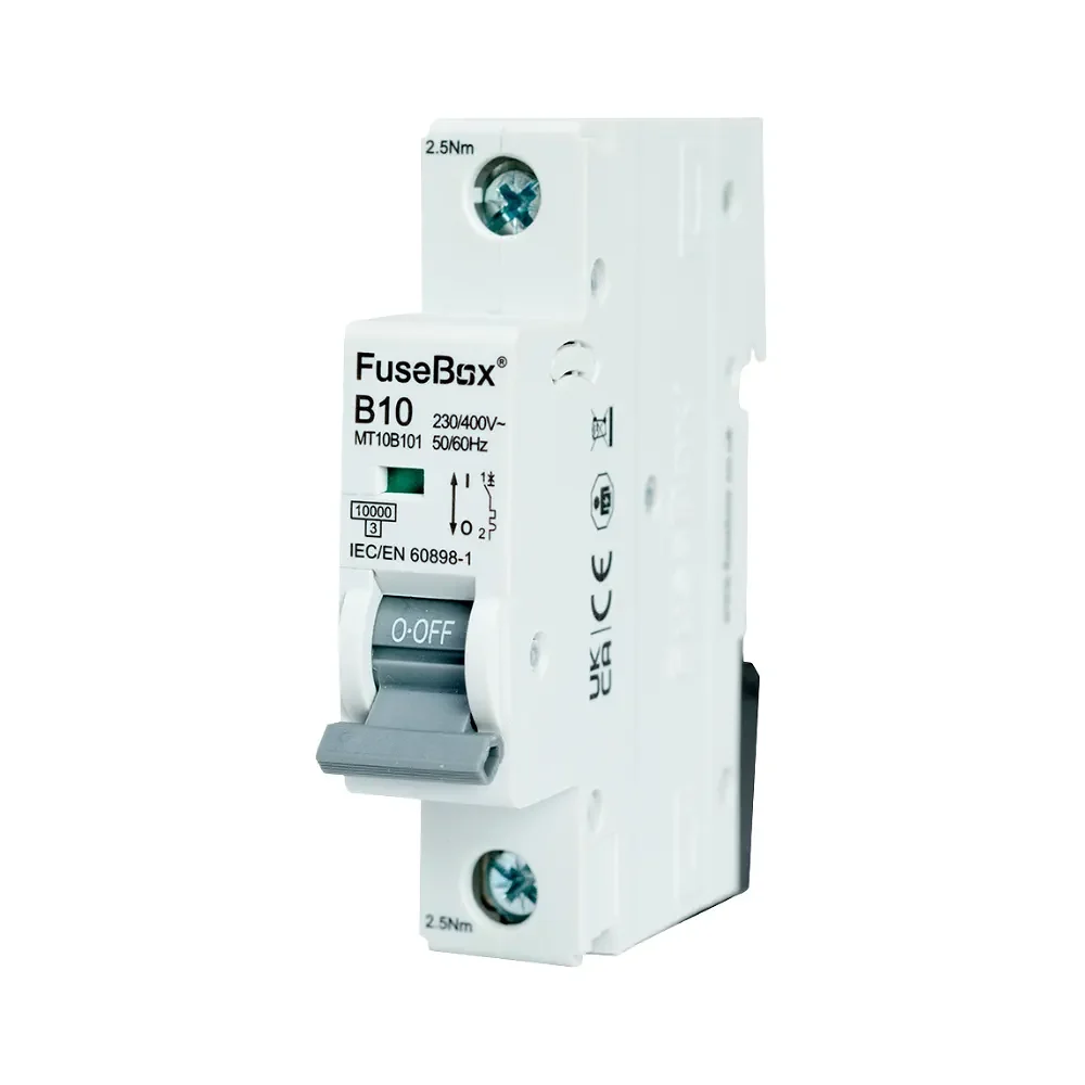 FuseBox MT10B101 10A Single Pole 10kA B Curve MCB 1 FuseBox MT10B101 FuseBox MT10B101 10A Single Pole 10kA B Curve MCB