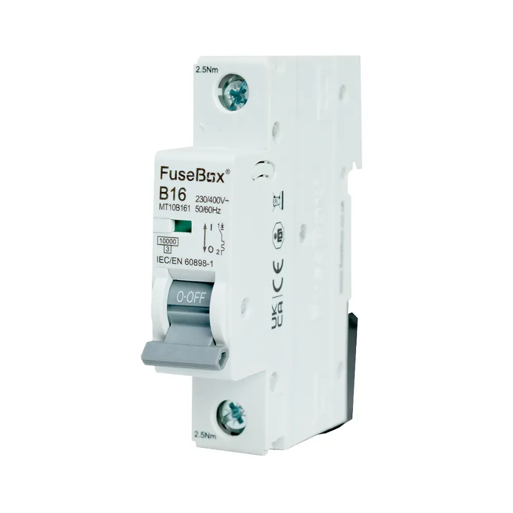 FuseBox MT10B161 16A Single Pole 10kA B Curve MCB 1 FuseBox MT10B161 FuseBox MT10B161 16A Single Pole 10kA B Curve MCB