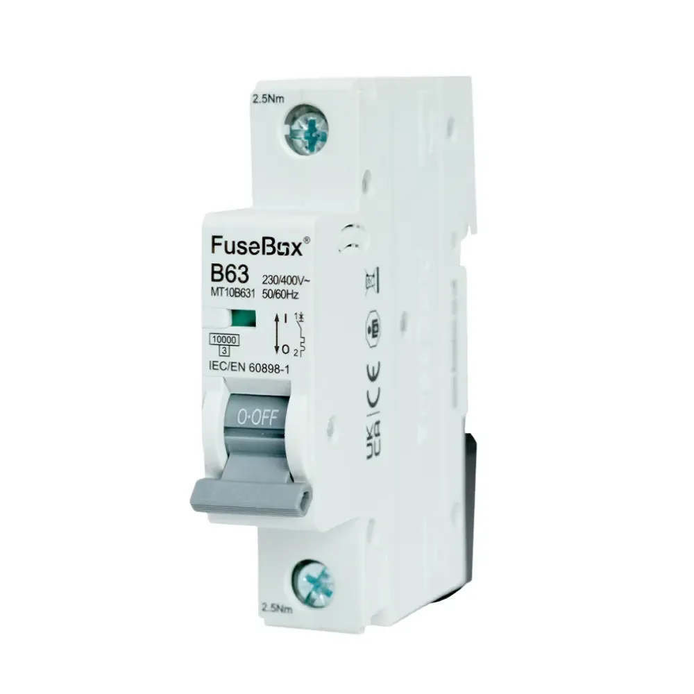 FuseBox MT10B631 63A Single Pole 10kA B Curve MCB 1 FuseBox MT10B631 FuseBox MT10B631 63A Single Pole 10kA B Curve MCB