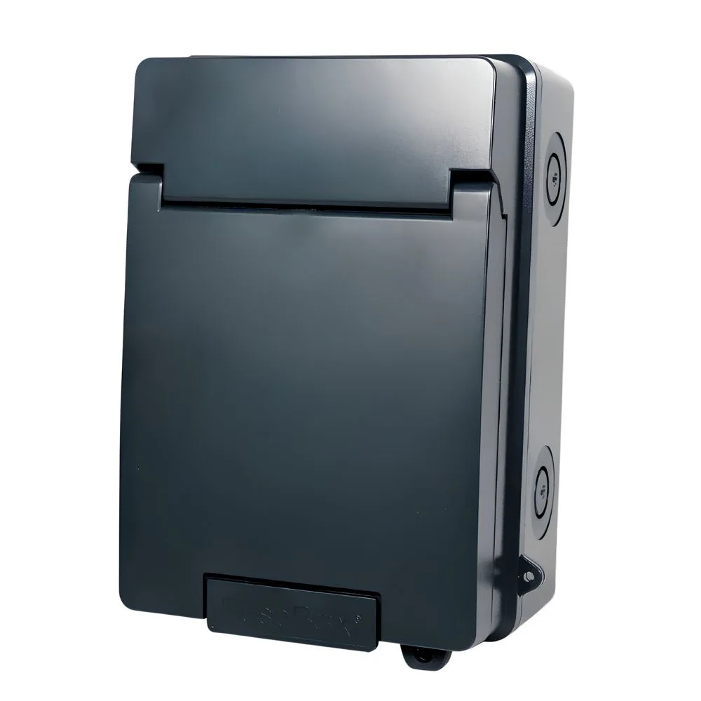 FuseBox | P65EV40BDZ | IP65 ABS EV Charger Supply Unit with SPD and Bi-Directional RCBO | 40A 2 FuseBox P65EV40BDZ IP65 ABS EV Charger Supply Unit