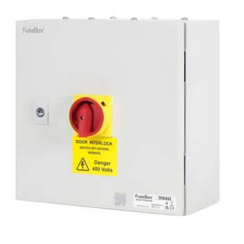 FuseBox 125A 3P+N IP65 Metal Isolator Switch
