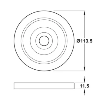 HAFELE 83342162 Hafele 83342162 Zuma Simplicity Round Bezel 2