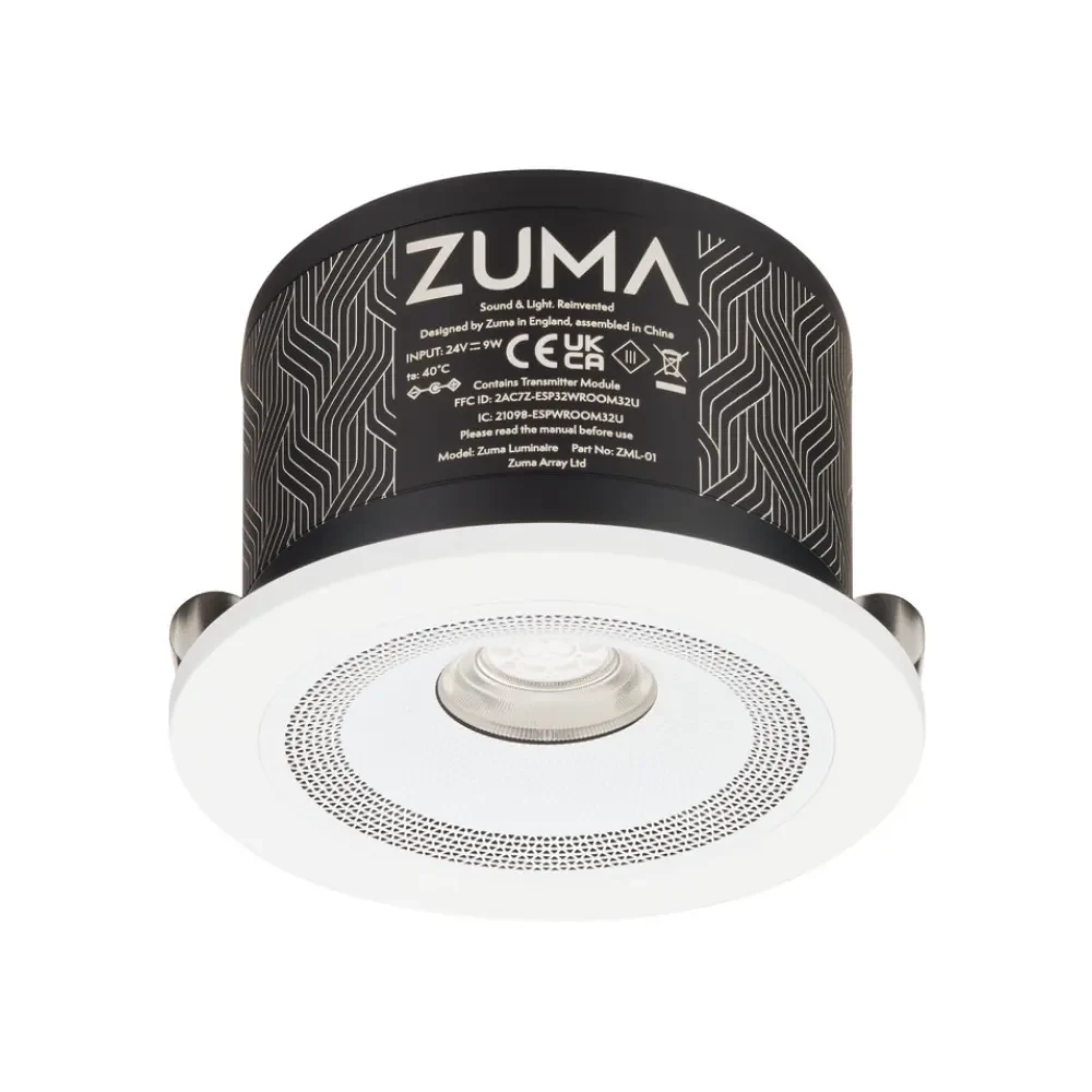 Hafele | 833.42.191 | Zuma Luminaire Speaker Ceiling Light | With Simplicity Round Bezel and PSU 1 HAFELE 83342191 Hafele 83342191 Zuma Luminaire Speaker Ceiling Light with Simplicity Round Bezel and PSU 1